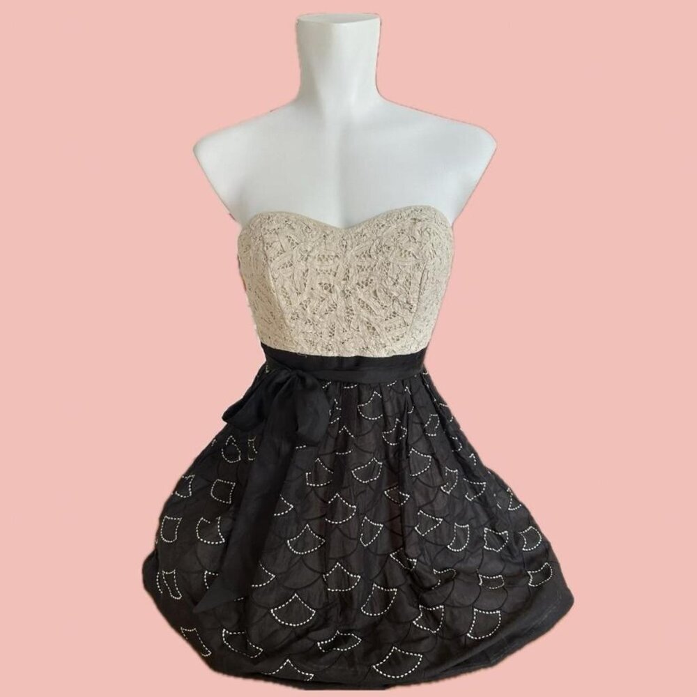 Stunning strapless mini dress by Meadow Rue (Anthropologie)